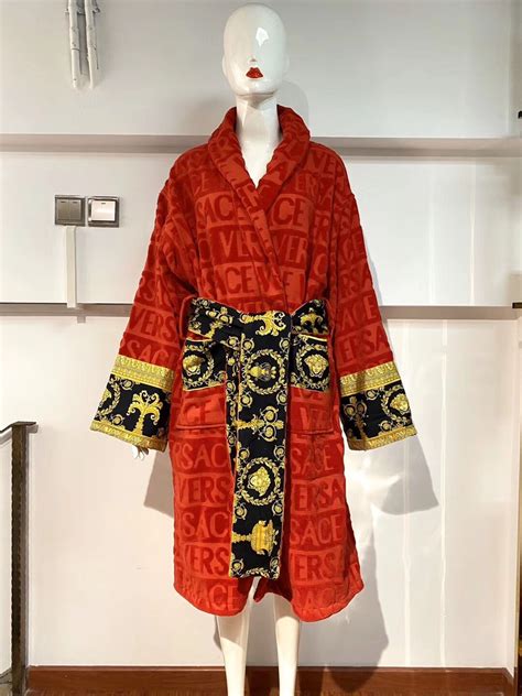 versace robe replica red|versace robes bathrobe.